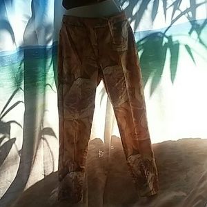 Signe Paris Vintage "Roses" Ankle pants Sz3-4